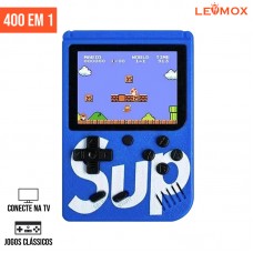 Mini Game Portátil 400 Jogos LEY-238 Lehmox - Azul